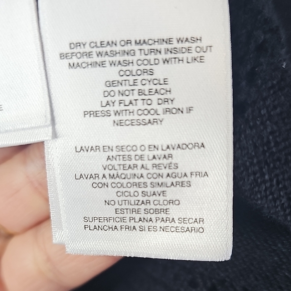 Kasper Black Women's Cardigan Sweater Soze L - Picture 10 of 11